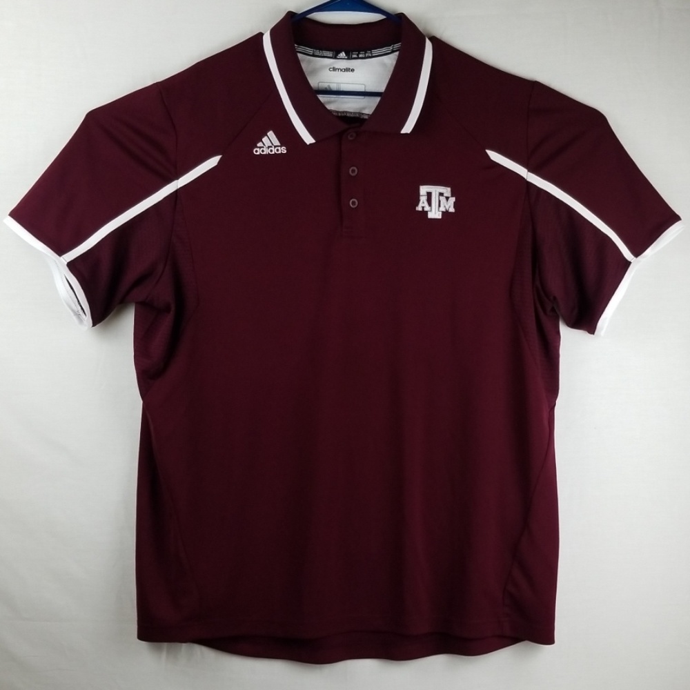 Adidas Tx A&M Climalite Polo Shirt